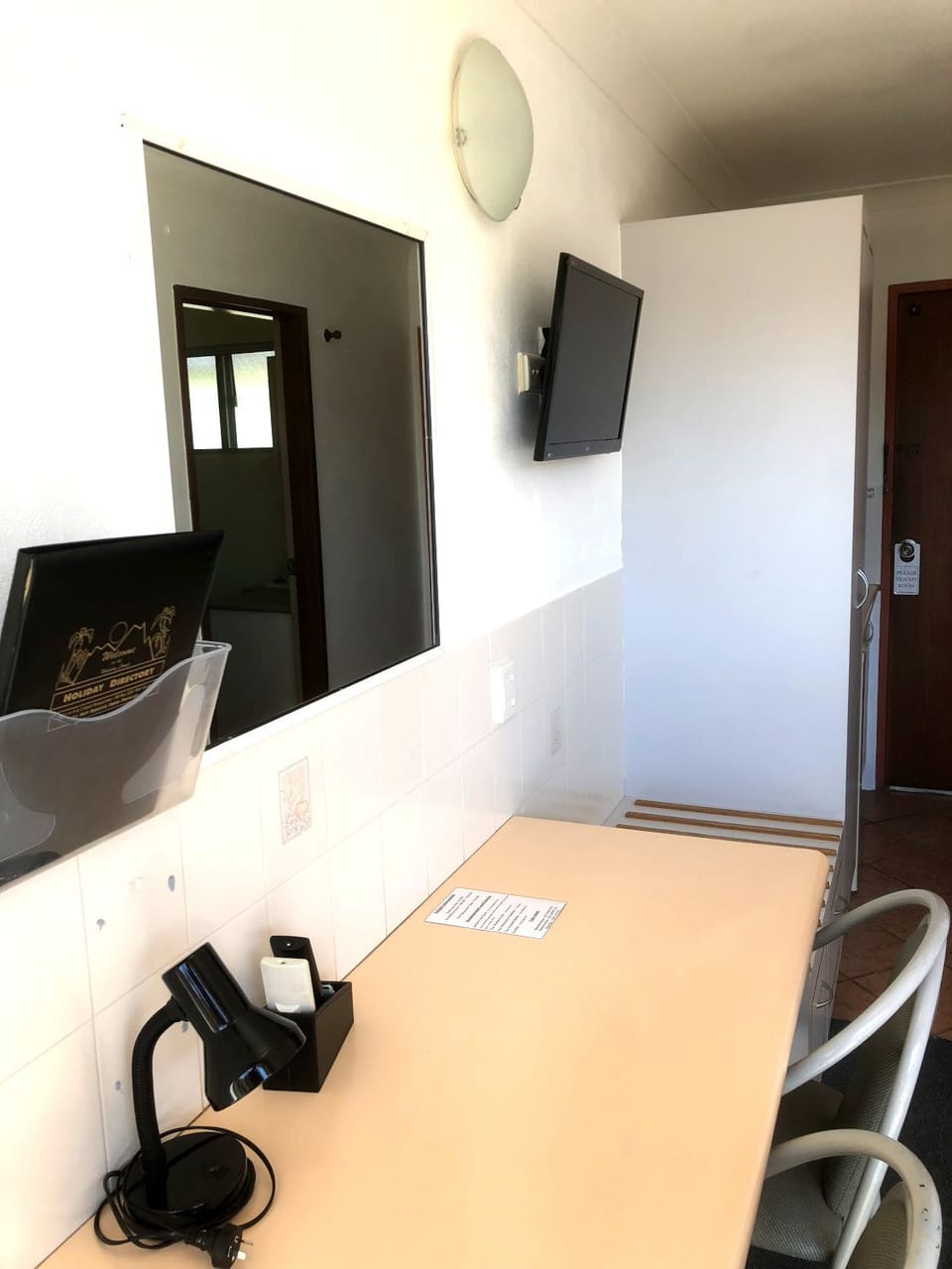 Desk, laptop workspace, iron/ironing board, WiFi (free)