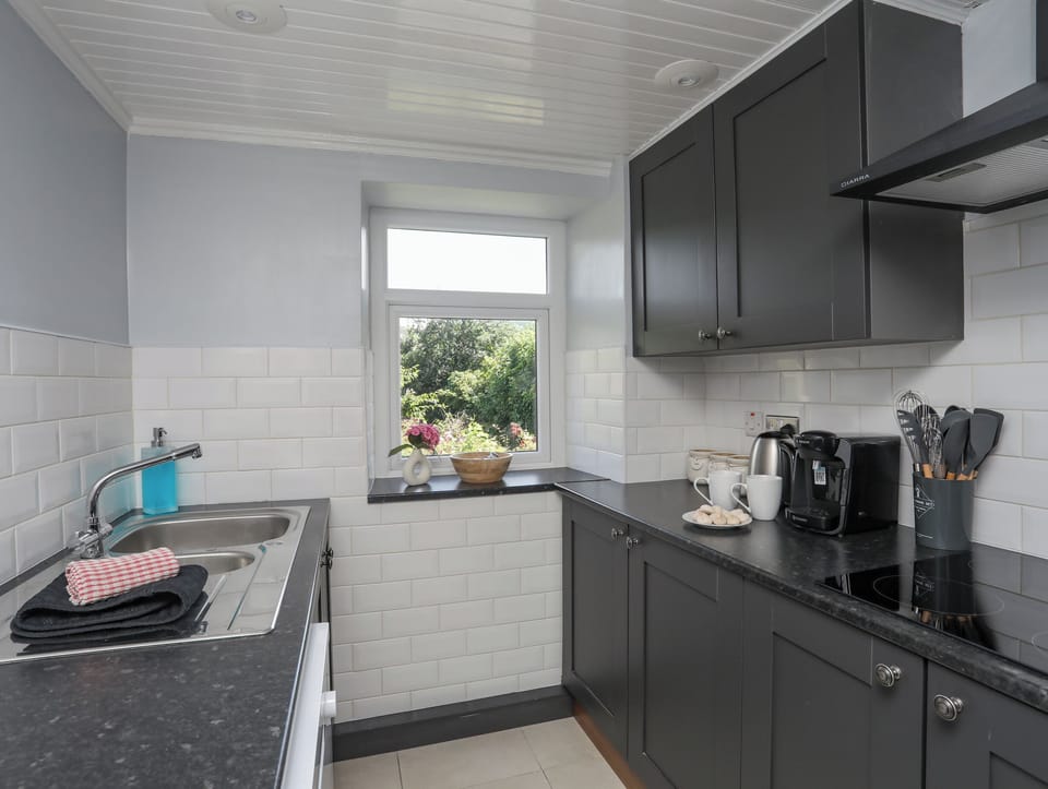 Fridge, dishwasher, electric kettle, toaster