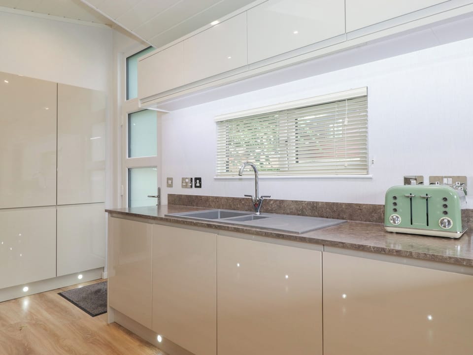 Fridge, dishwasher, electric kettle, toaster