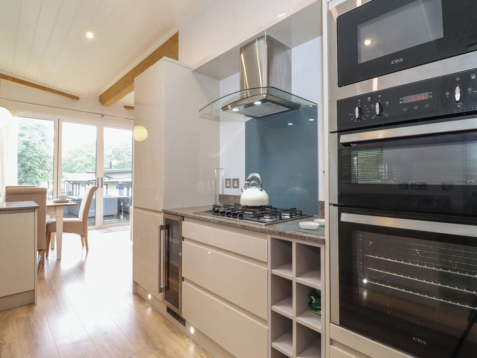 Fridge, dishwasher, electric kettle, toaster