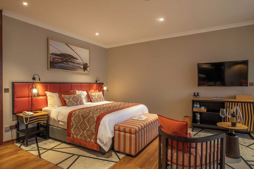 Premium bedding, memory foam beds, in-room safe, desk
