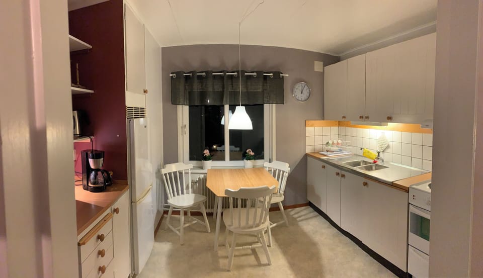 Apartment | Private kitchen | Fridge, microwave, oven, stovetop