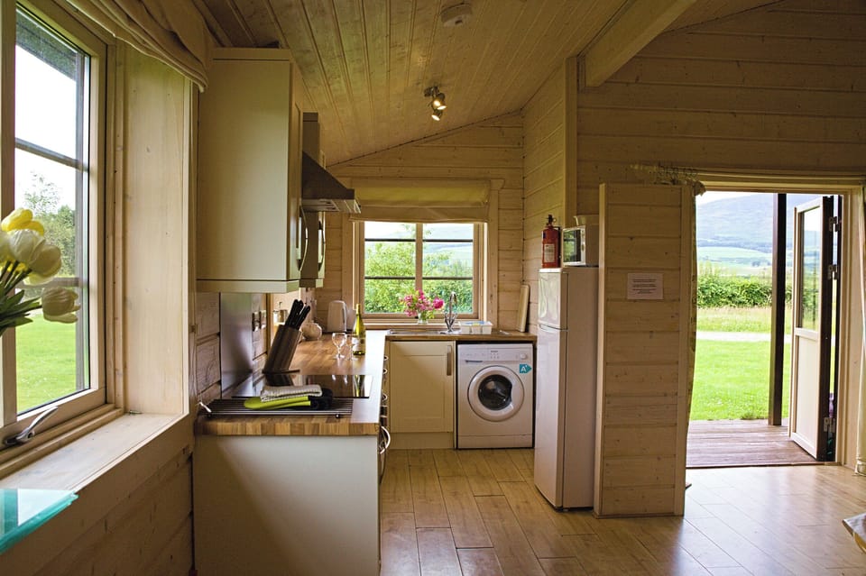 Fridge, dishwasher, electric kettle, toaster