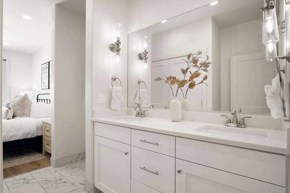 Townhome, Multiple Beds, Patio, Mountain View (Hygge House) | Bathroom | Hair dryer, towels