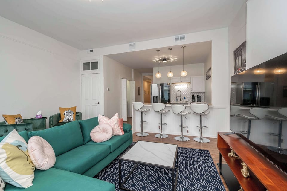 Condo, Multiple Beds, Kitchen | Living area | TV