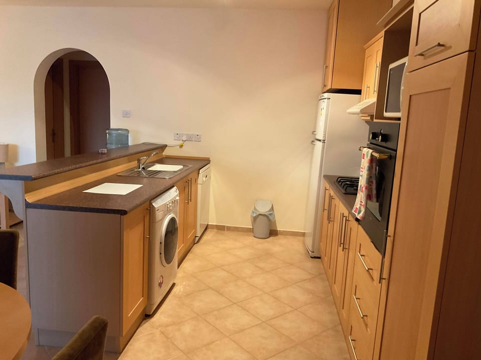 Apartment | Private kitchen | Fridge, microwave, oven, stovetop