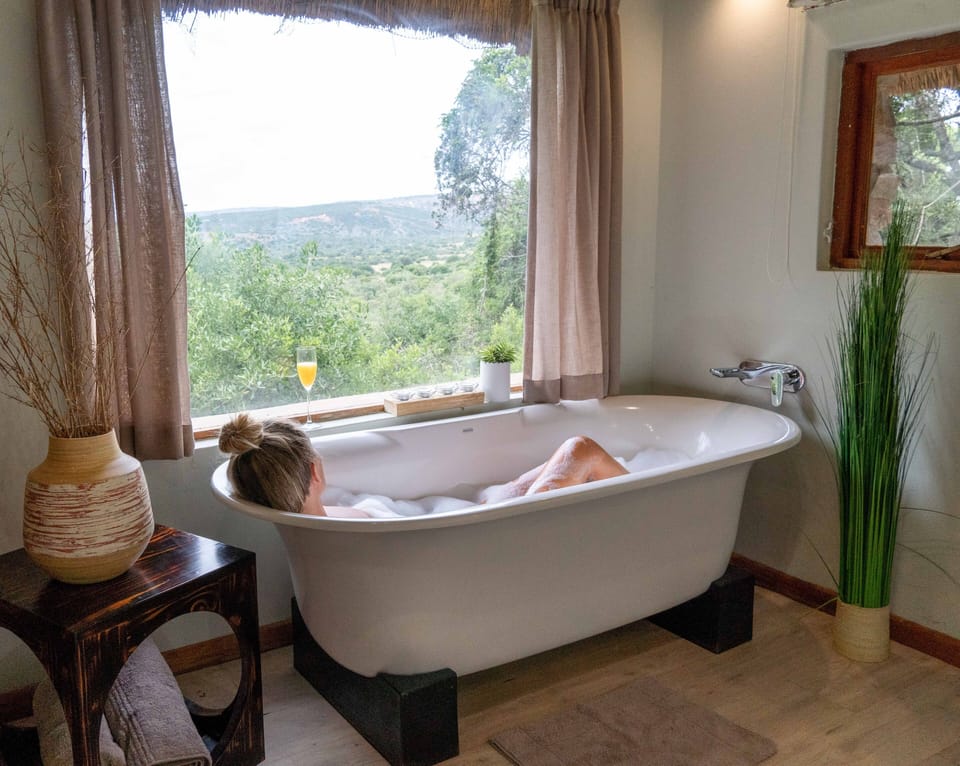 Room (King/Twin) | Bathroom | Separate tub and shower, free toiletries, hair dryer, towels