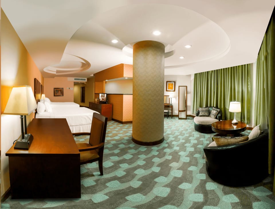 Junior Suite, 2 Queen Beds | Premium bedding, down comforters, minibar, in-room safe