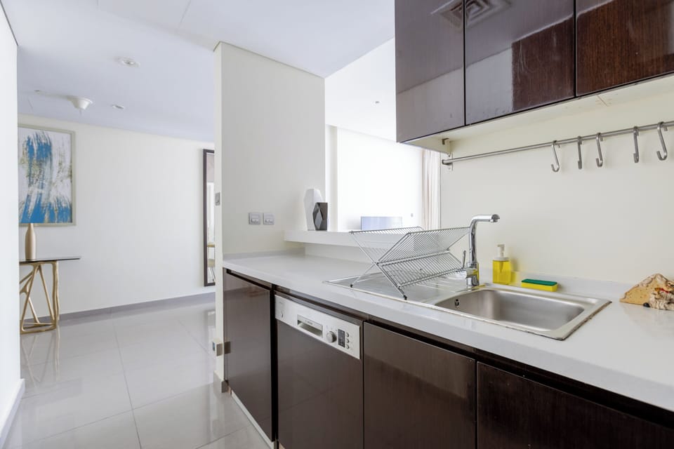 Deluxe Apartment | Private kitchen | Coffee/tea maker, fridge, microwave, oven