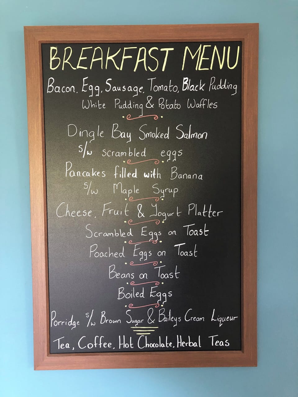 Free daily cooked-to-order breakfast