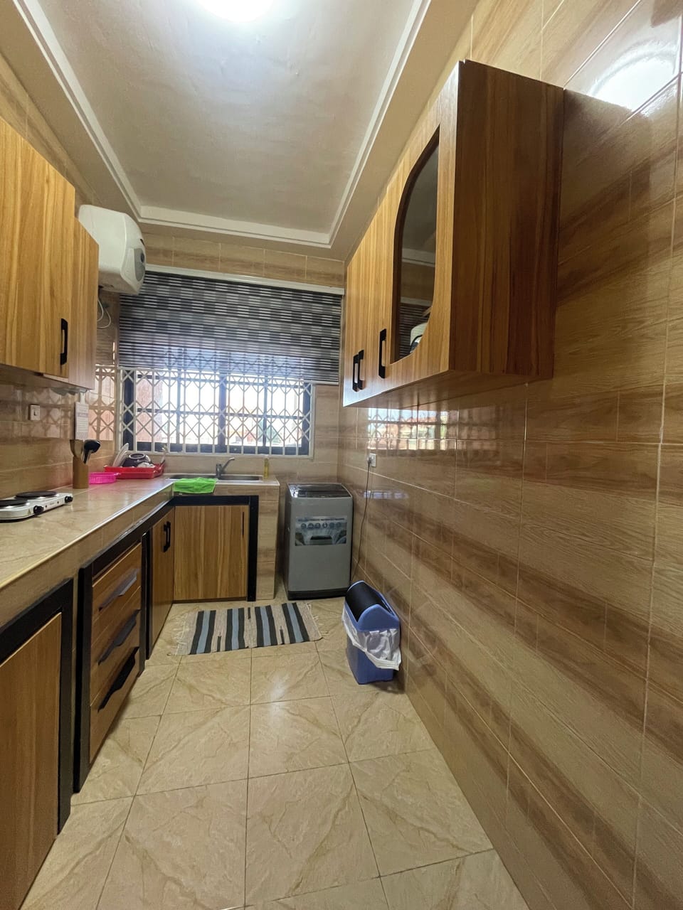 Apartment | Private kitchen | Full-size fridge, microwave, stovetop, rice cooker