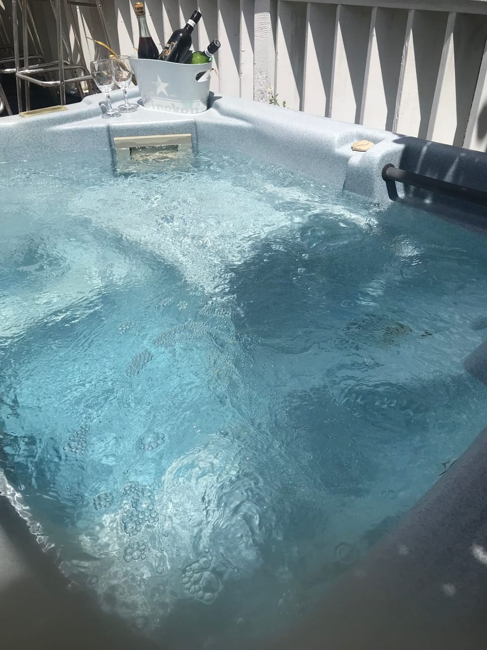 House, 1 Bedroom, Accessible | Outdoor spa tub