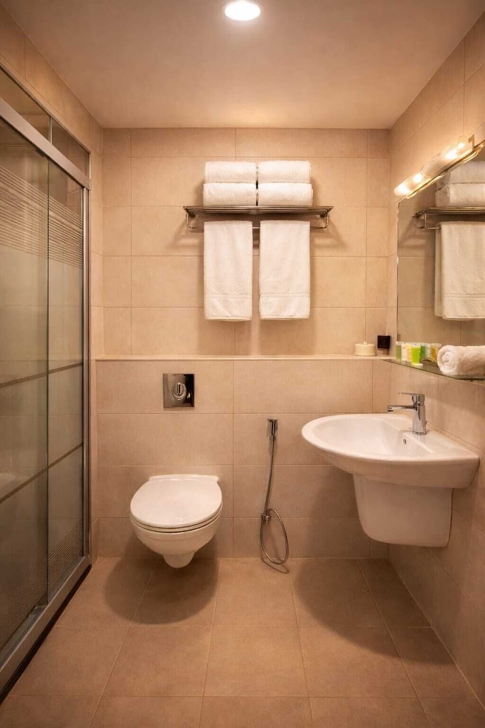 Shower, towels
