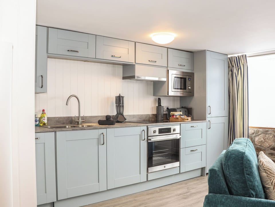 Fridge, dishwasher, electric kettle, toaster