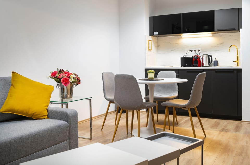 Off-Site One-Bedroom Apartment | Hypo-allergenic bedding, in-room safe, individually decorated