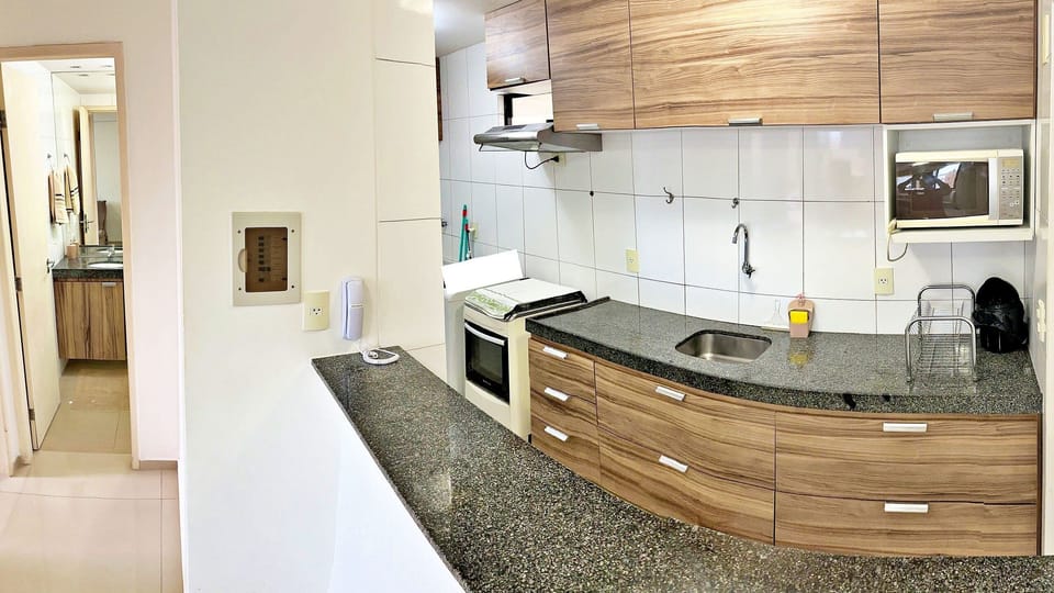 Apartment | Private kitchen | Fridge, microwave, blender, cookware/dishes/utensils