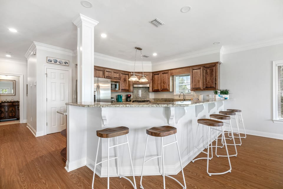 Signature House, 5 Bedrooms, Balcony, Beach View | Private kitchen | Coffee/tea maker, fridge, microwave, oven