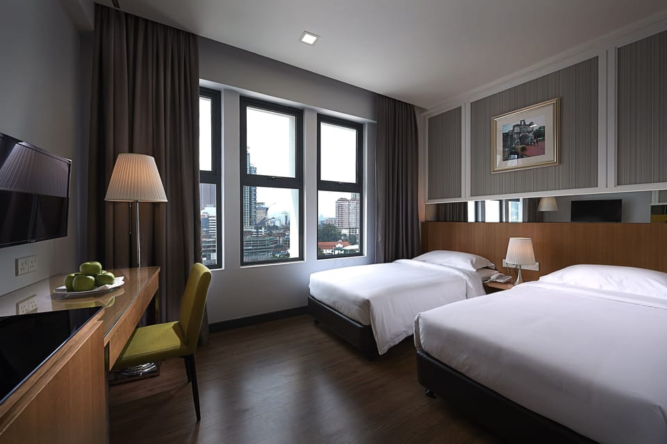 Standard Twin Room, 2 Twin Beds | Minibar, desk, blackout drapes, iron/ironing board