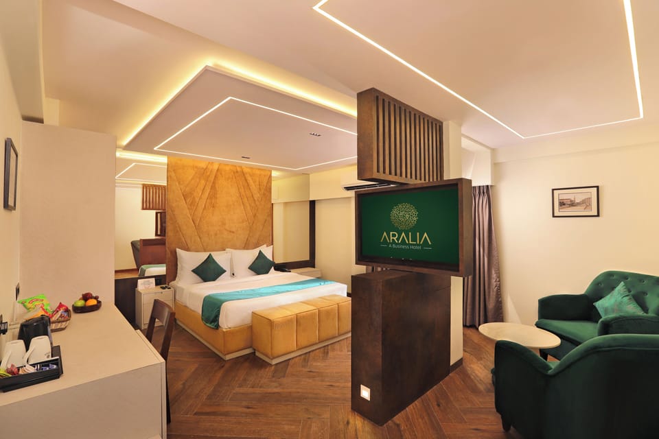 Junior Studio Suite | Egyptian cotton sheets, premium bedding, memory foam beds, minibar