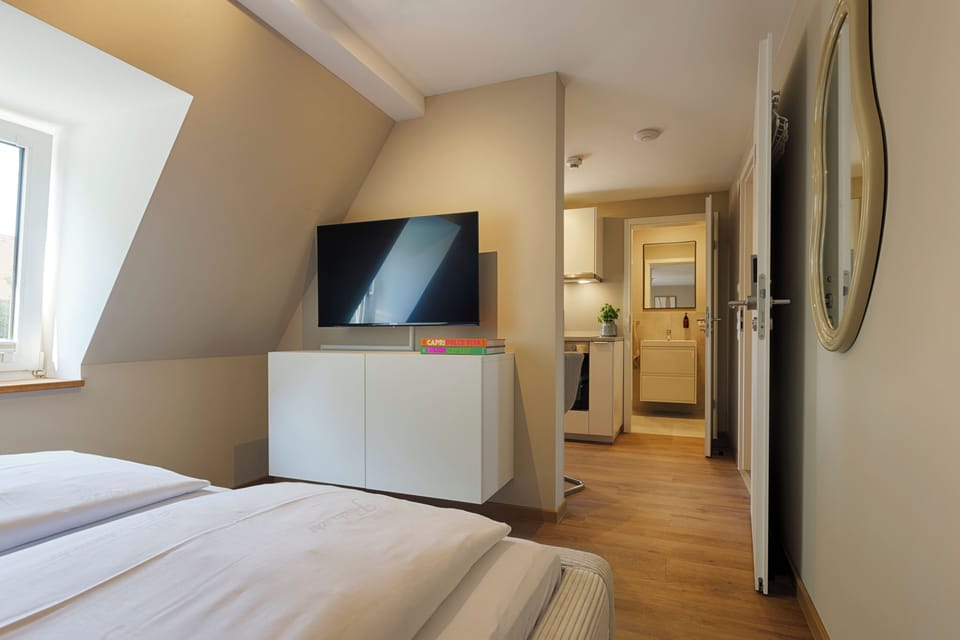 Classic Apartment | In-room safe, laptop workspace, blackout drapes, iron/ironing board