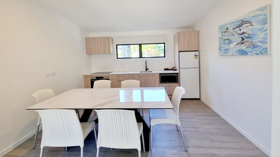 Premium Suite, 2 Bedrooms, Beachfront | Private kitchen | Microwave, oven, stovetop, espresso maker