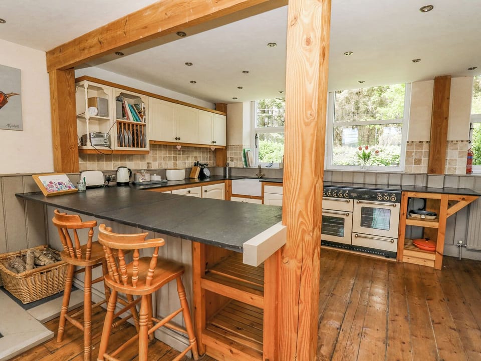 Fridge, dishwasher, electric kettle, toaster