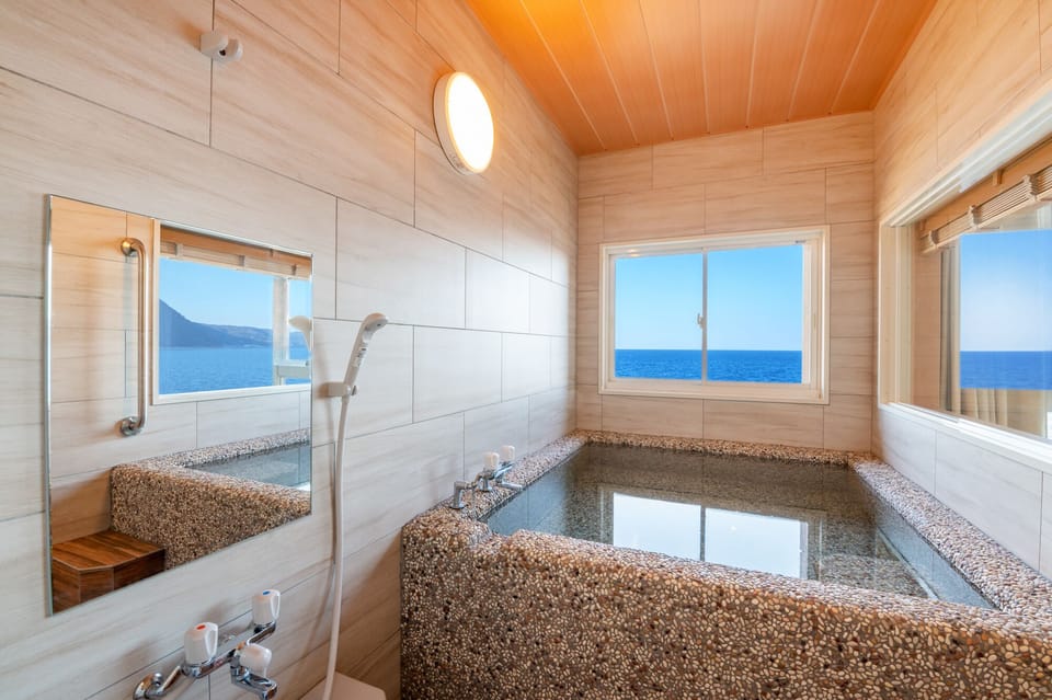 Japanese Style Room, Twin beds with observatory bath, Non Smoking | Premium bedding, in-room safe, desk, blackout drapes
