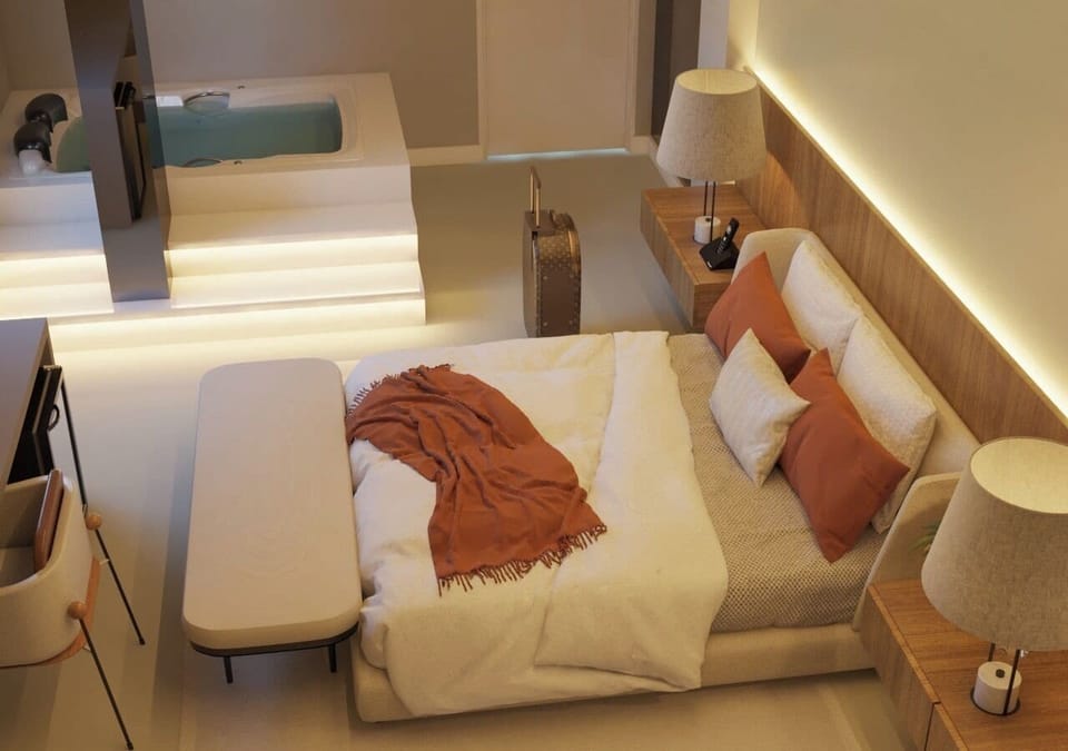 Desk, laptop workspace, free WiFi