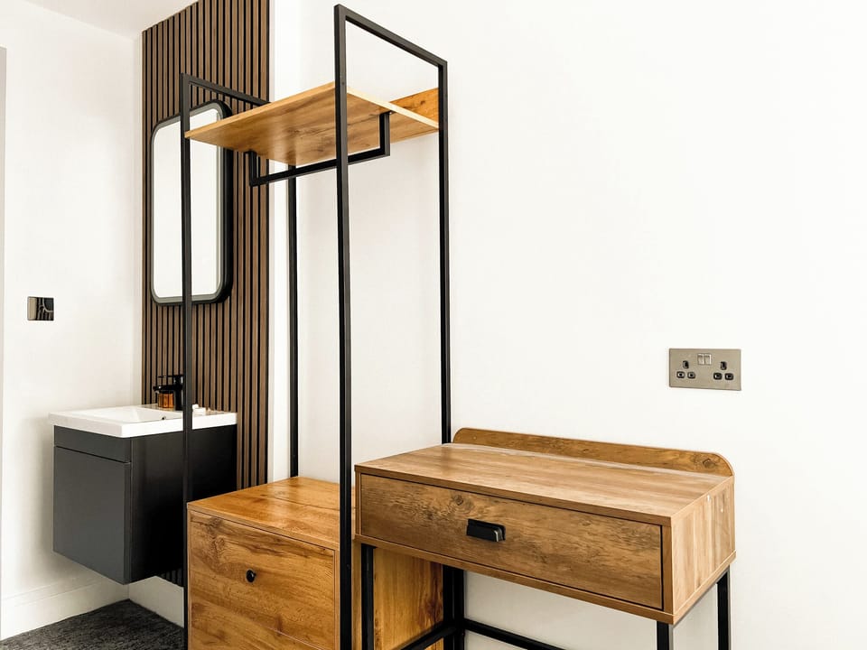 Desk, iron/ironing board (on request), WiFi (free), bed sheets