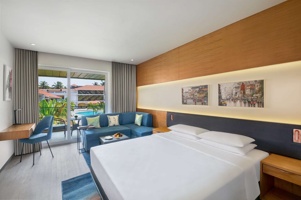 In-room safe, desk, laptop workspace, blackout drapes