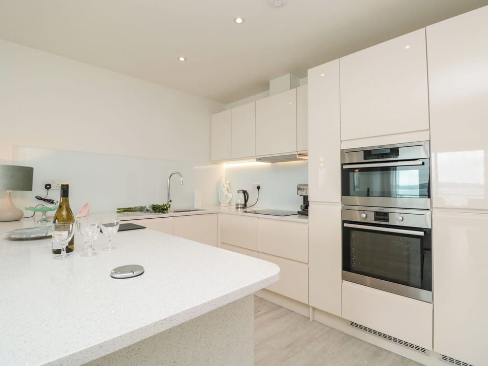 Fridge, dishwasher, electric kettle, toaster