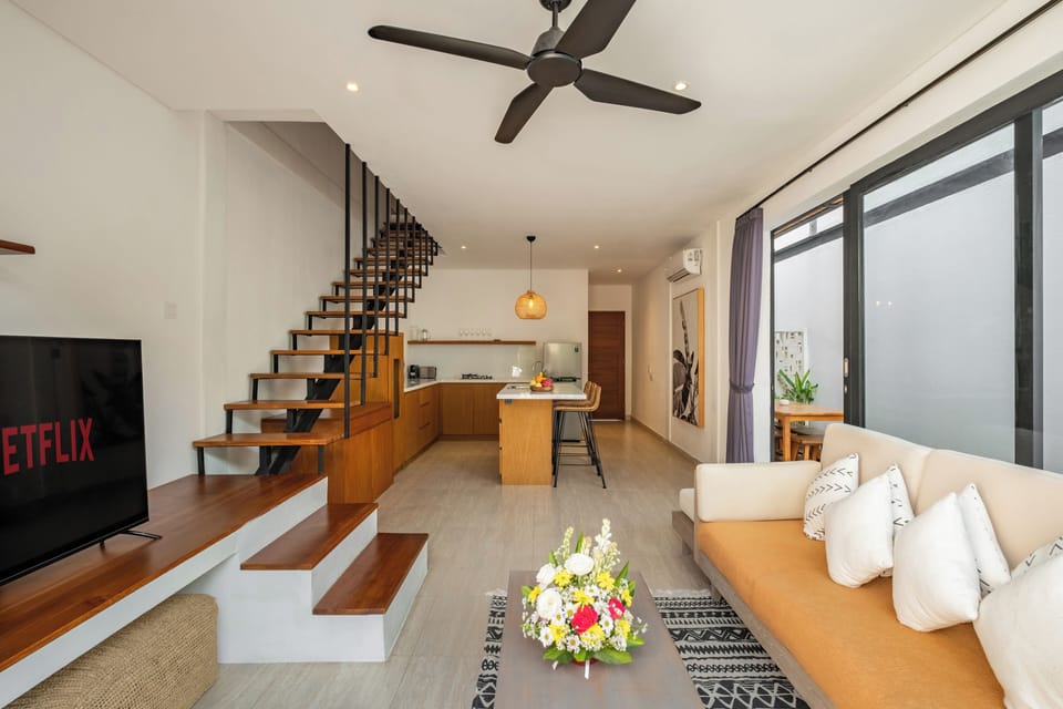 Honeymoon Villa | Living area | 50-inch Smart TV with digital channels, Netflix, streaming services