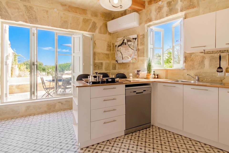 Family Villa, 1 Bedroom, 2 Bathrooms (Pleasant stone house & jacuzzi St) | Private kitchen | Espresso maker