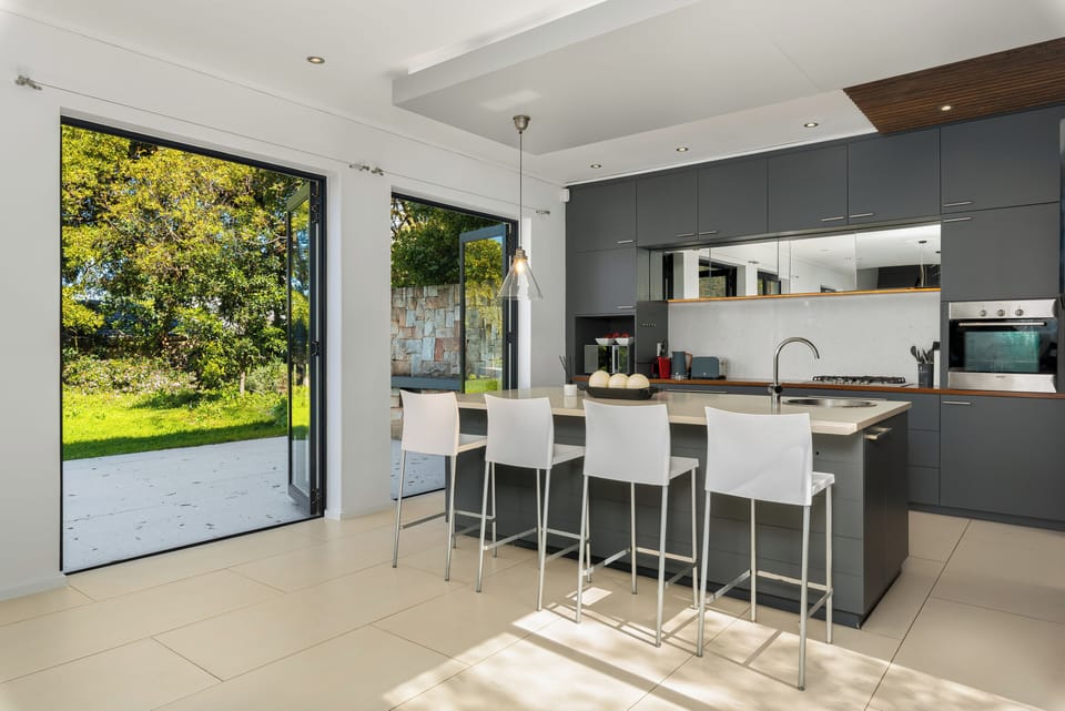 Luxury Villa | Private kitchen | Fridge, microwave, oven, stovetop