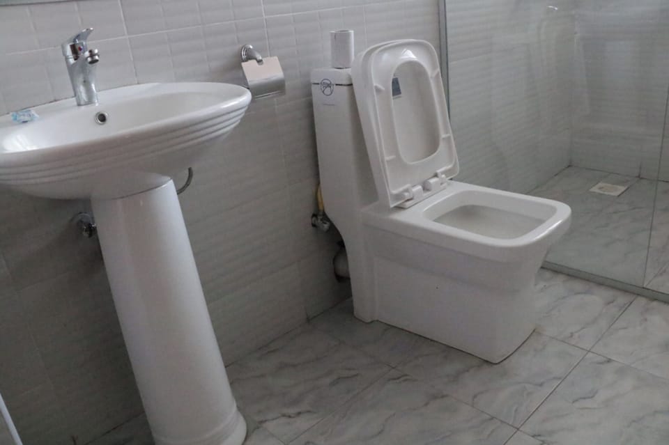 Standard Double Room | Bathroom | Shower, rainfall showerhead, free toiletries, hair dryer