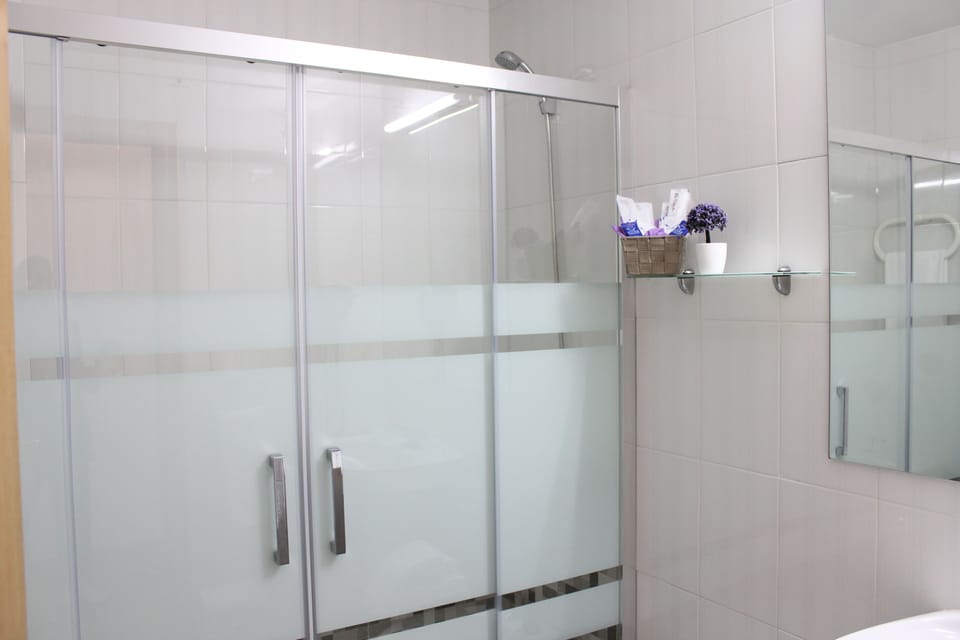 Free toiletries, hair dryer, bidet, towels