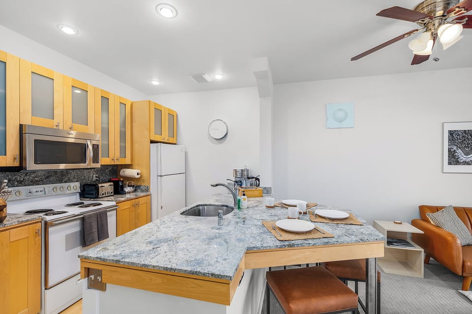 Classic Apartment | Private kitchen | Fridge, microwave, oven, dishwasher