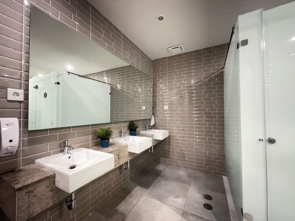 Single Capsule | Bathroom | Shower, rainfall showerhead, hair dryer, towels