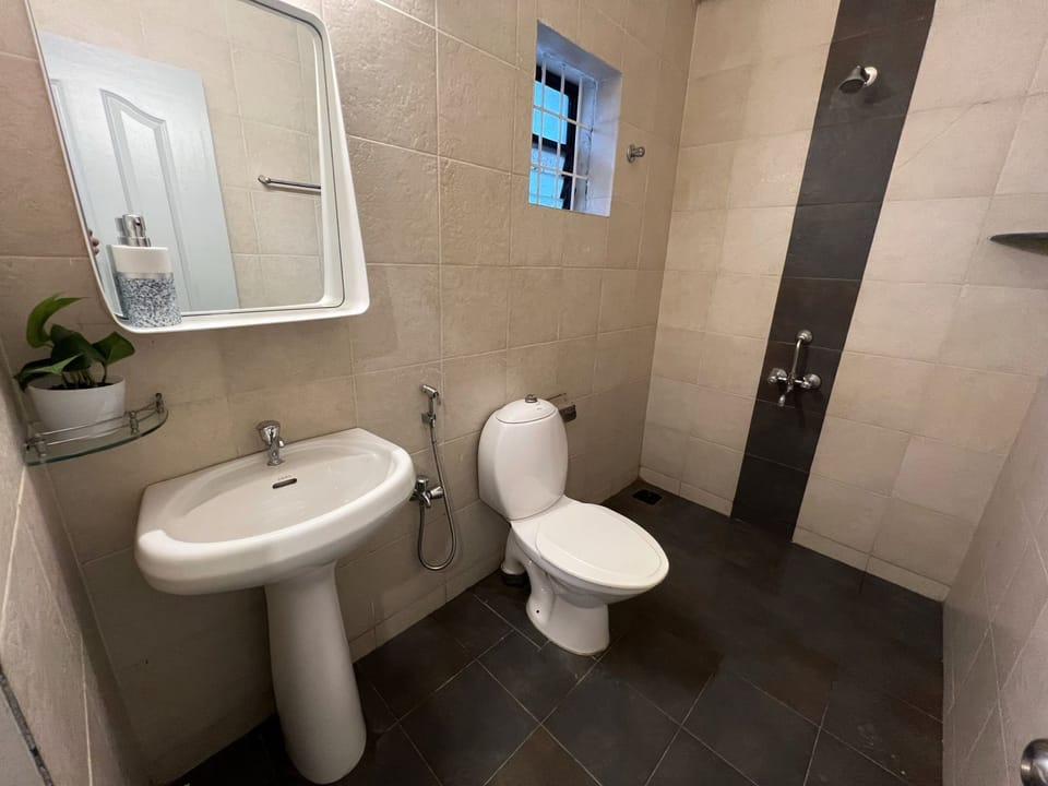Premium Apartment | Bathroom | Combined shower/tub, free toiletries, bidet, towels