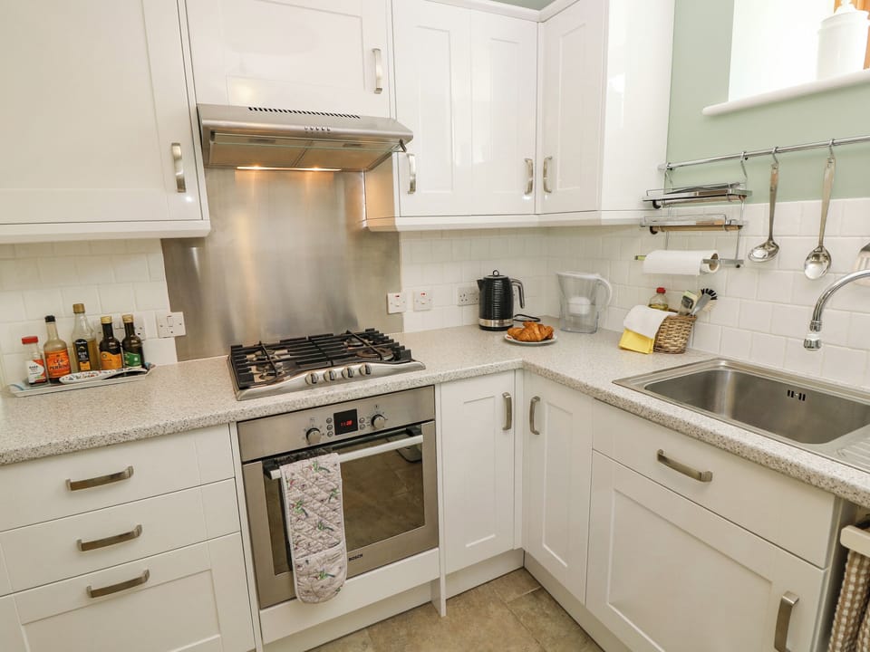 Fridge, dishwasher, electric kettle, toaster