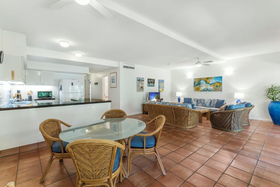 Ground Floor Two Bedroom Apartment | Living area | 50-inch Smart TV with digital channels