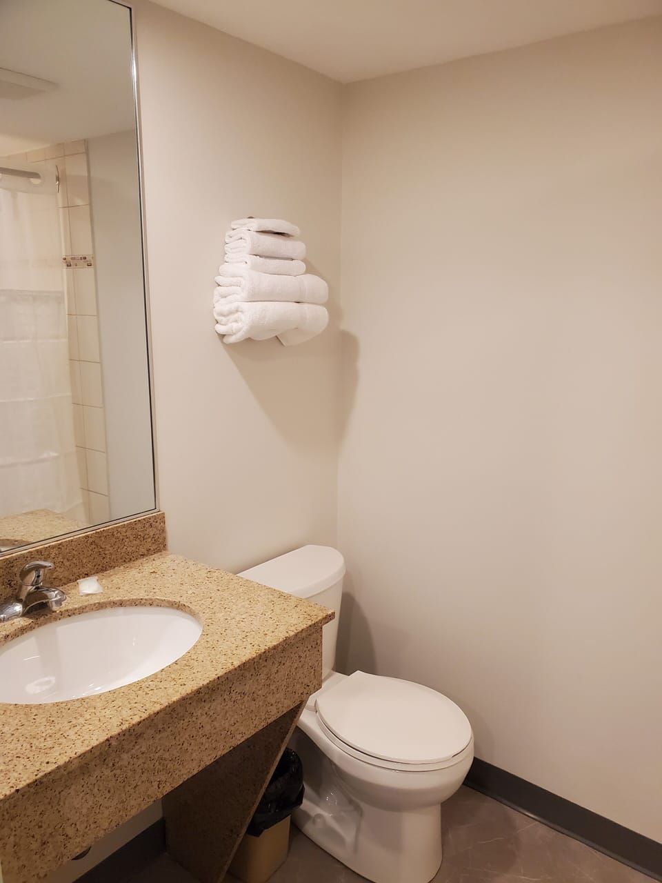 1 bedroom, desk, blackout drapes, iron/ironing board