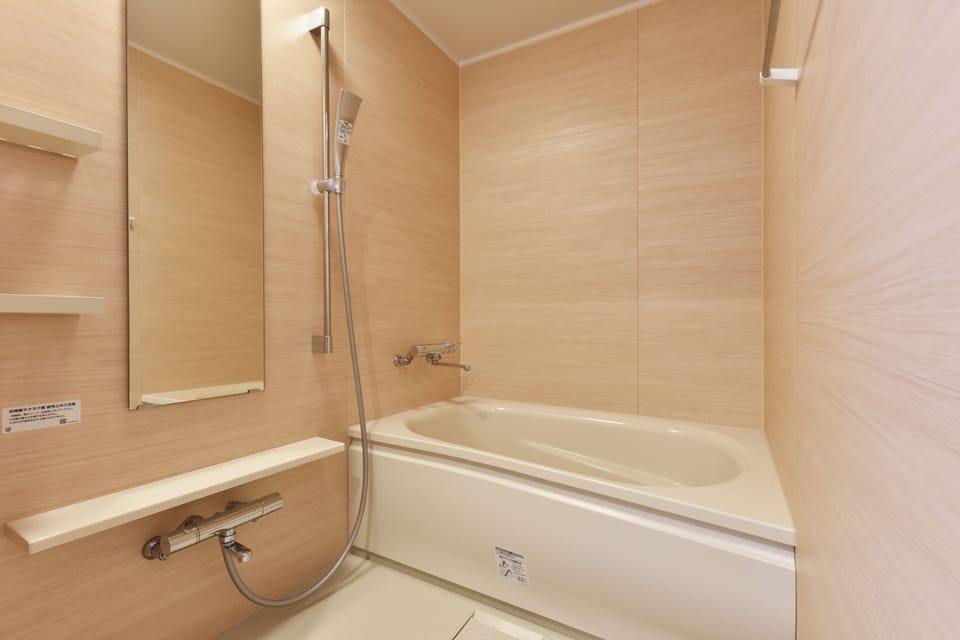 Hair dryer, slippers, electronic bidet, towels