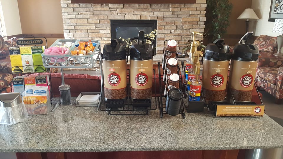 Free daily buffet breakfast