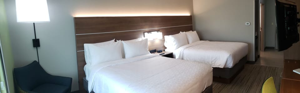 Standard Room, 2 Queen Beds | In-room safe, desk, laptop workspace, blackout drapes