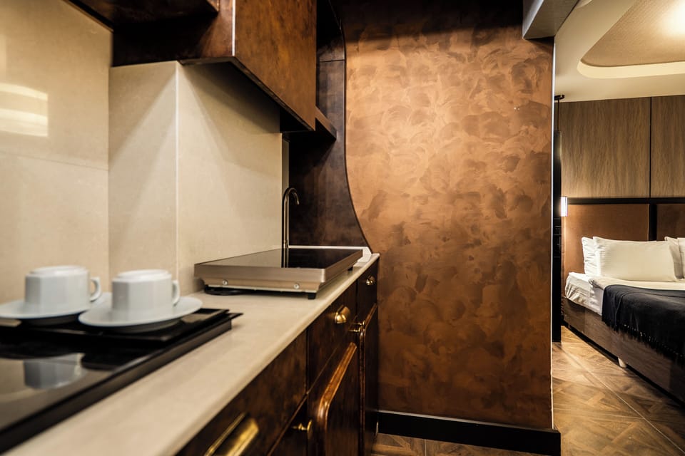 Shared fridge, microwave, coffee/tea maker