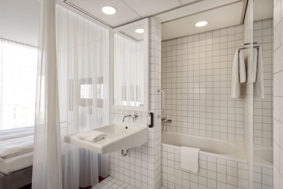 Hair dryer, towels