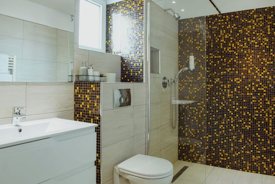 Standard Double or Twin Room | Bathroom | Shower, rainfall showerhead, hair dryer, towels
