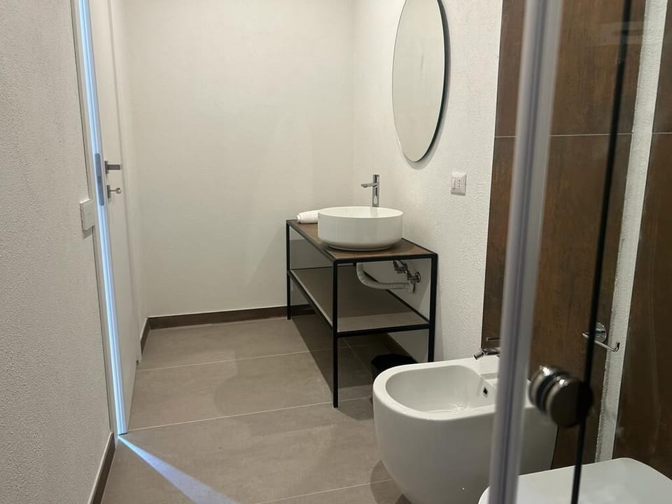 Deluxe Room | Bathroom | Shower, hair dryer, bidet, towels