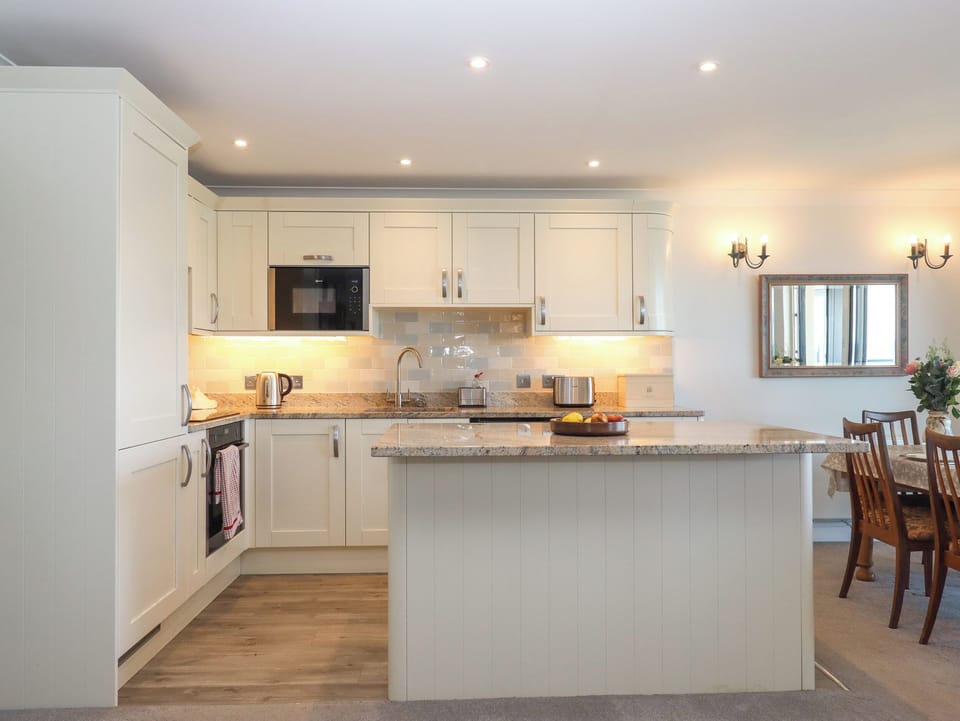 Fridge, dishwasher, electric kettle, toaster